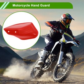 HOPESPANNER 1 Set Universal Hand Guard Knuckle Guard Protector for Motorcycles Handguard Cold Protection Windproof Rainproof Red PP Plastic