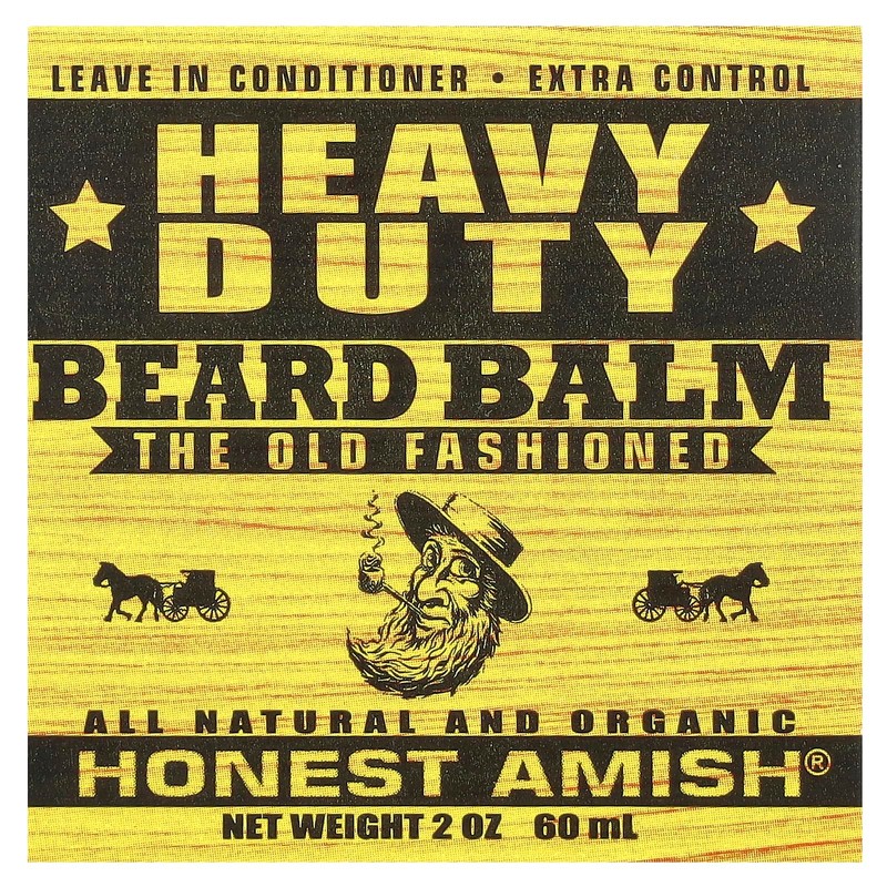 Honest Amish - Heavy Duty Beard Balm - 2 Ounce