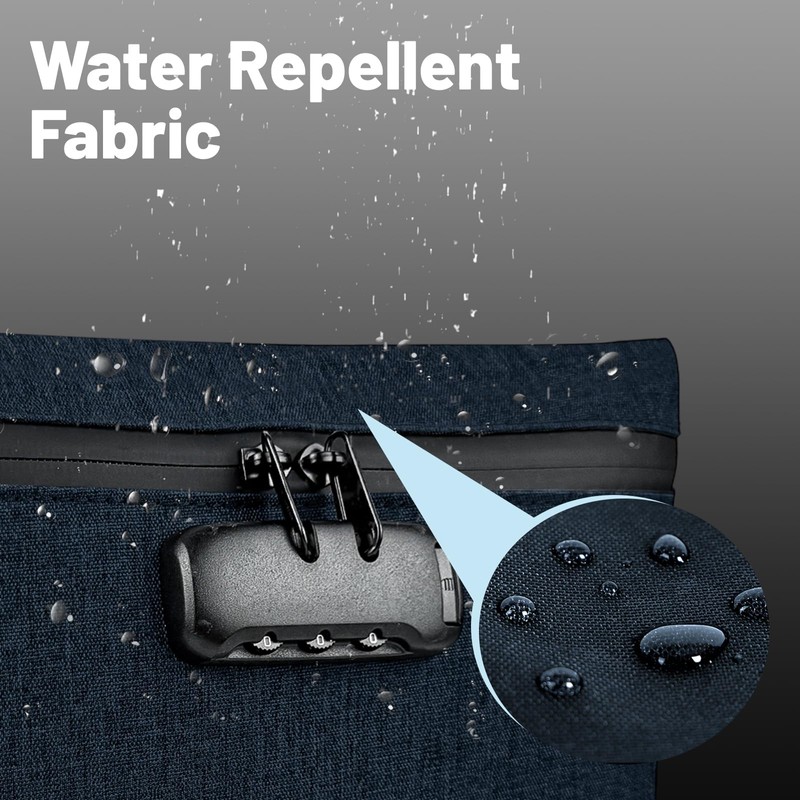 BOJLY Odour-Proof Bag, Money Bag with Combination Lock - 32