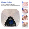 Okasiuv UV LED Nail Lamp with UV Gloves,Magnetic Metal Mirror