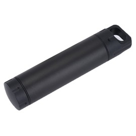 Mini Pillendose Schlüsselanhänger, Wasserdichte Tragbar Pillenbox Klein Metall Tablettenbox für Camping Angeln Wandern Sport Outdoor (Farbe : Schwarz)