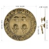 Hardware Philosophy Brass Blessings for Long Life Cabinet Face Plate