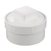 6 Inch PVC DWV Female Sewer Cleanout Cap Adapter with