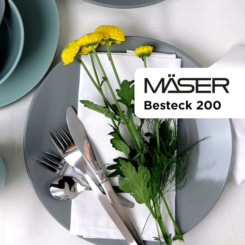 Mäser, 200 Series, 12 Piece Dinner Fork Set, Stainless Steel
