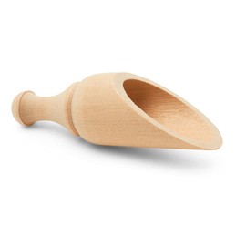 Small Coffee Scoop for Ground Coffee and Manuka Honey, Wooden 1 Tablespoon Measuring Spoon, Bath Salt Scooper, Mini Wood Candy scoops for Candy Buffet, Food & Flour Canisters or Jars, by Woodpeckers