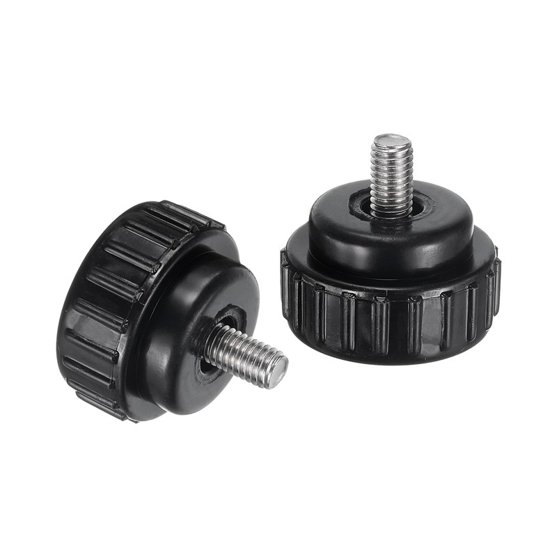 uxcell 4pcs Knurled Clamping Knobs M8 x 10mm Metric 304