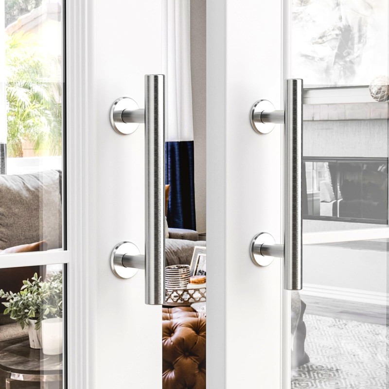 CCJH 9.5" Stainless Steel Sliding Barn Door Handles Pull Flush