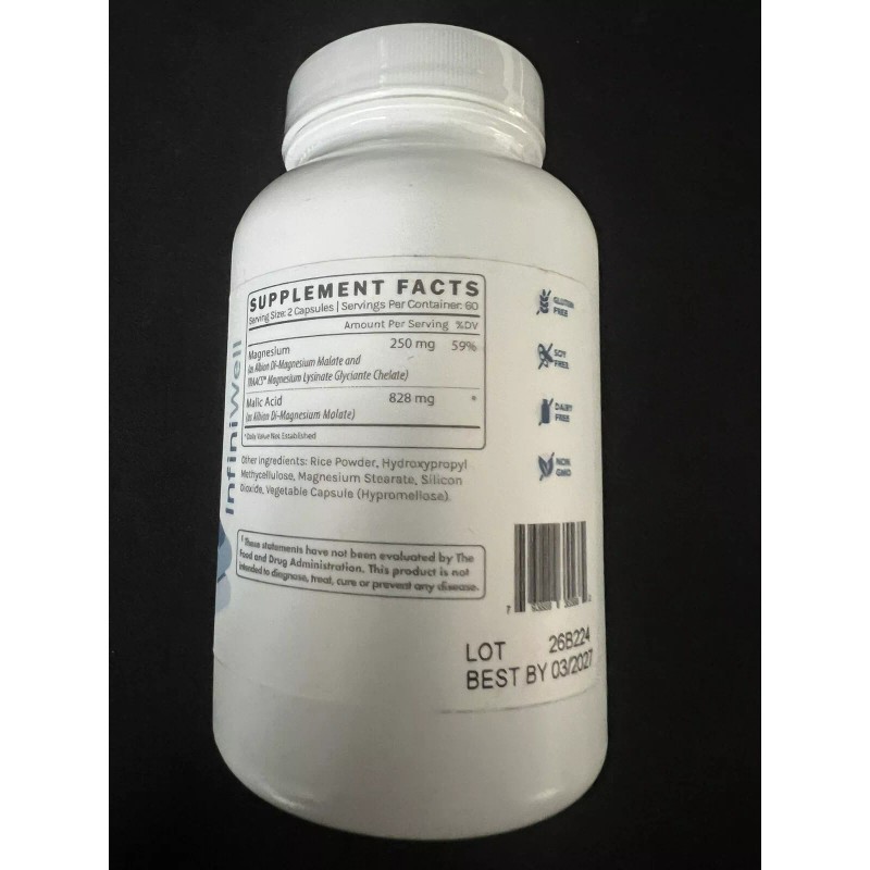 Infiniwell Activated Magnesium- 120 Capsules