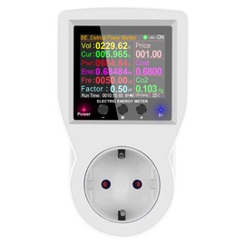 Sarini WiFi Power Monitors Smart Energy Meter Compatible with Tuya Smart Life App Power Consumption Monitor for Home Hotel Office
