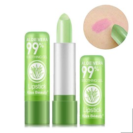 2 Pack Crystal Flower Color Changing Magic Lipstick Jelly, Long Lasting Nutritious Moisturizer Temperature Lip Stain