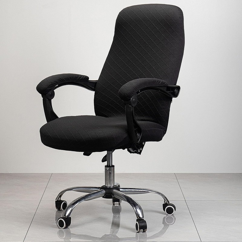Melaluxe Office Chair Cover with Armrest Covers， Universal Stretch Desk