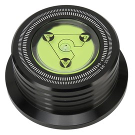 Record Weight Stabilizer Professional 50Hz 45rpm Vinyl Turntable Disc Stabilizer with Level and Speed Measurement Black