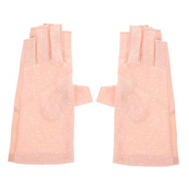 VICASKY 1 Pair UV Shield Gloves for Manicure Heat Resistant Fingerless Nail Comfortable and Elastic for Outdoor Activities Suitable for Home and Salon Use