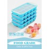 DOQAUS Ice Cube Tray with Lid and Bin - 4