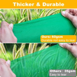 Coruden Plant Covers Freeze Protection, Large Frost Blankets for Plants Frost Cloth Plant with Zipper Drawstring (1.2 * 1.8M)