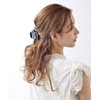 VINGTAINE H7203-IV Camellia Vance Clip, Rose Enamel, Elegant, Gorgeous Flowers,