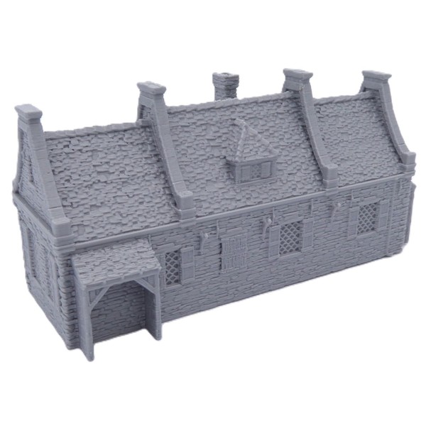 QP3D - Stone House Model Terrain, Wargaming Scenery for Tabletop