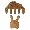 Massage Hair Comb Head Scalp Meridian Comb Y Shape Wooden