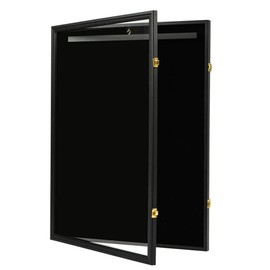 G-PLUS Jersey Frame Display Case,32" Jersey Shadow Box Lockable with UV Protection Acrylic and Hanger Fit for Basketball Football Sport Shirt