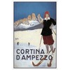 Tin Sign 20 x 30 cm Curved Holiday Cortina D'Ampezzo