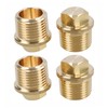 CAVLA 4 Pcs Brass Boat Drain Plug, 1/2" NPT Boat