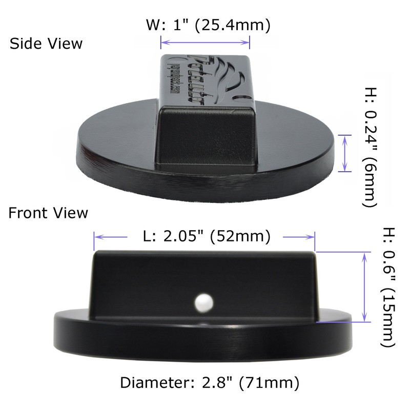 POTAUTO Universal Aluminum Jack Pad Jacking Puck Adapter Support for