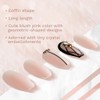 Ardell Nail Addict Premium Artificial Nail Set, Blush Geometric Crystals
