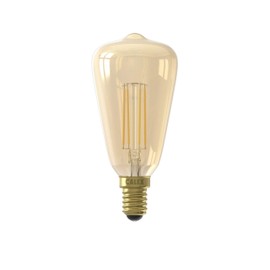 CALEX Rustic Glass Lamp, 4 W, Gold, One Size