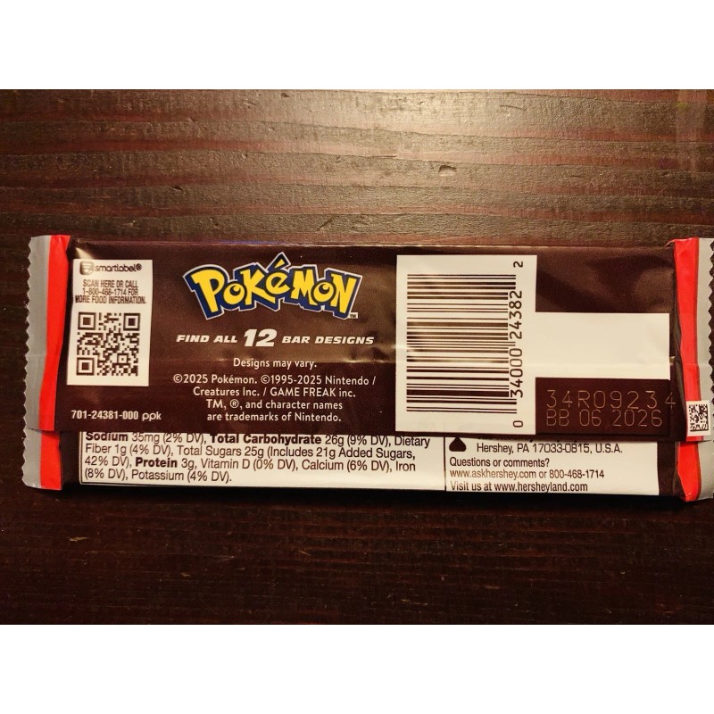 Hershey's Pokémon Special Edition: Charizard ~ New Hersheys Milk Chocolate
