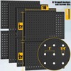 PBHEPJ 8 Pcs Metal Pegboard Panels, Heavy Duty Peg Boards