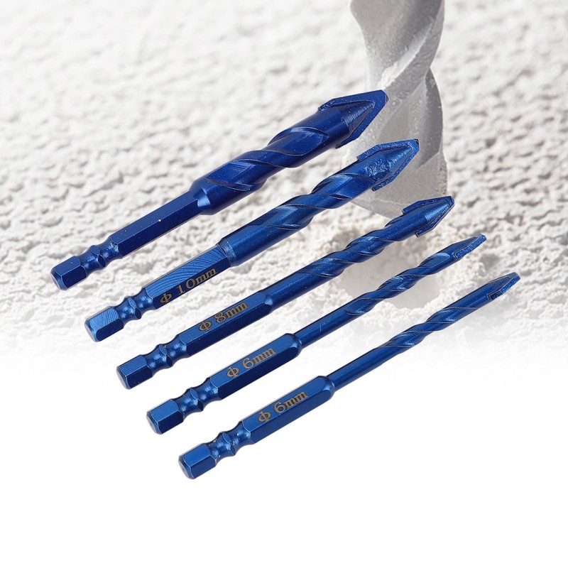 5Pcs Crooked Head Eccentric Drill Special High Strength Twist Bit