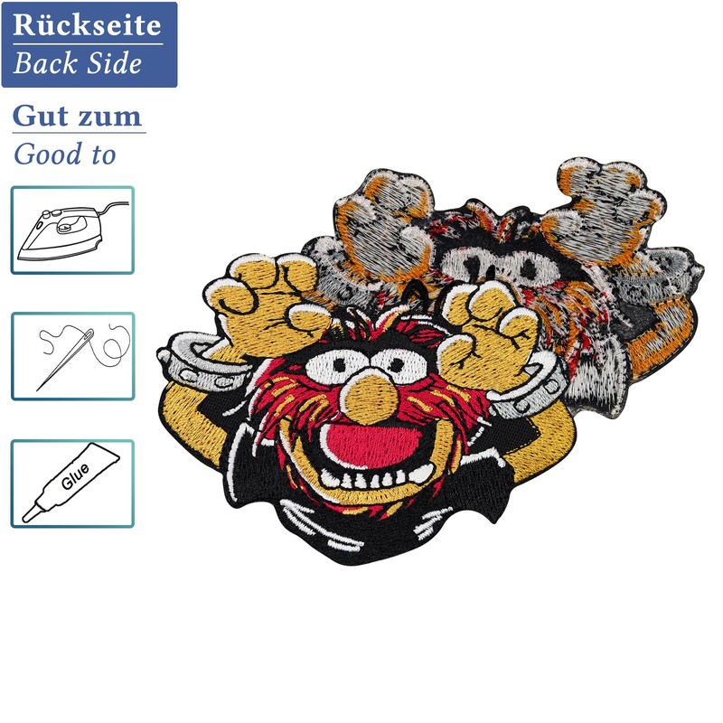 Patch SESAM STREET MUPPETS ANIMAL PARTY Hard Rockabilly Monster Biker