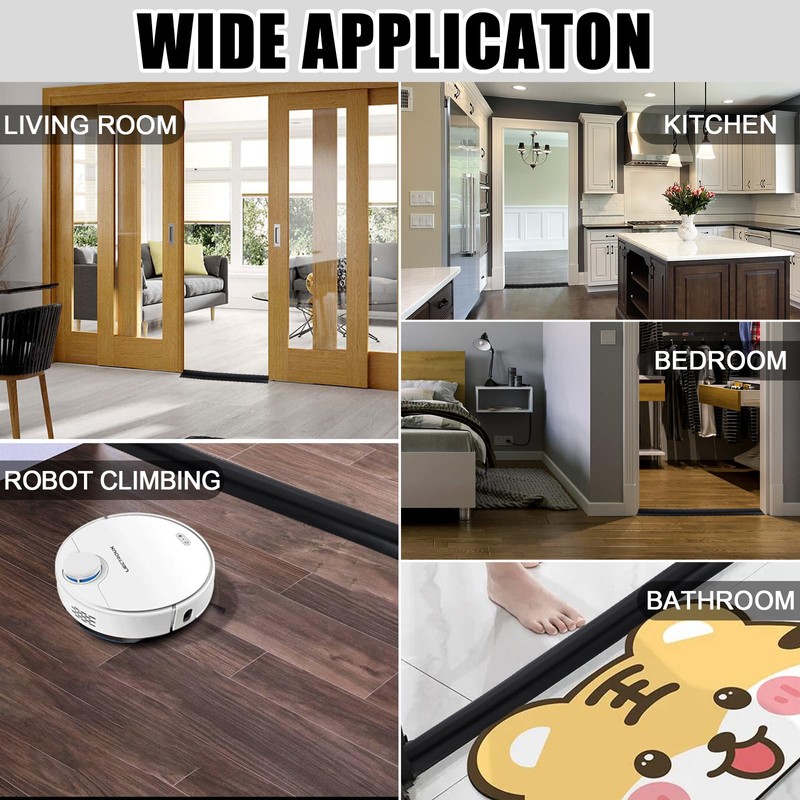 Door Floor Threshold Transition Strip, Self Adhesive Door Threshold Ramp