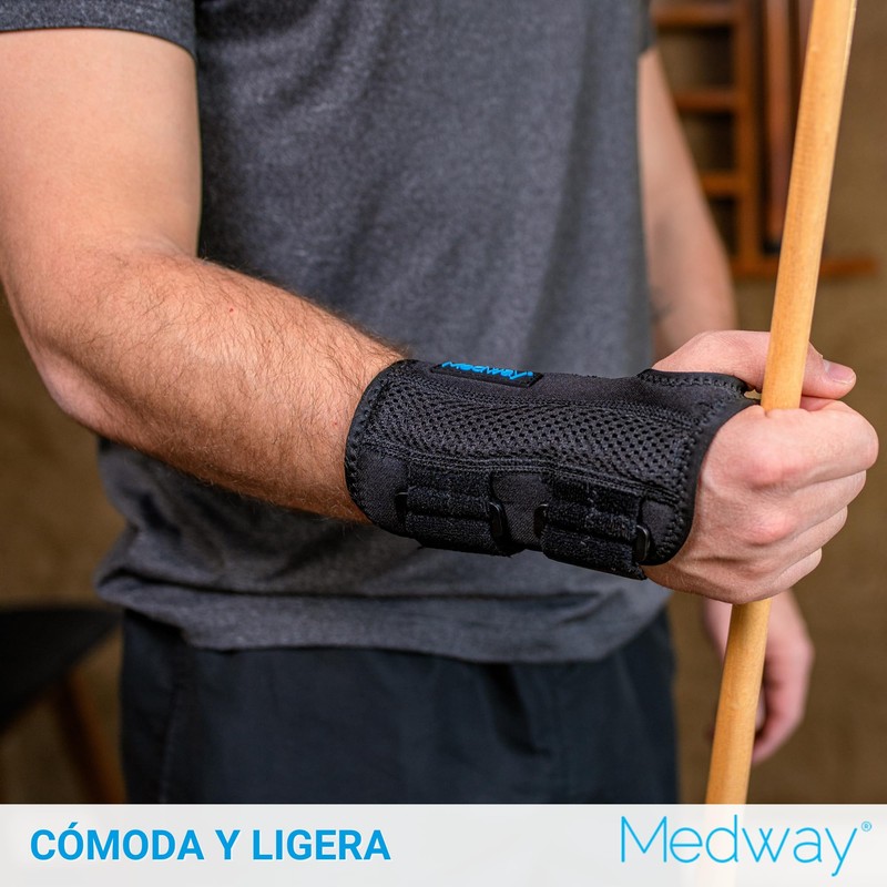 MEDWAY | Férula Para Muñeca Color Negro