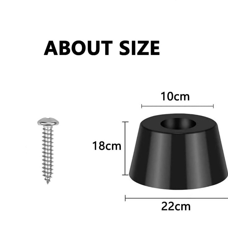 40 PCS Round Rubber Feets with Screws, Rubber Non Slip