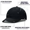 CLAPE Short Bill Baseball Cap Plain Hiphop Dad Hat Cooling