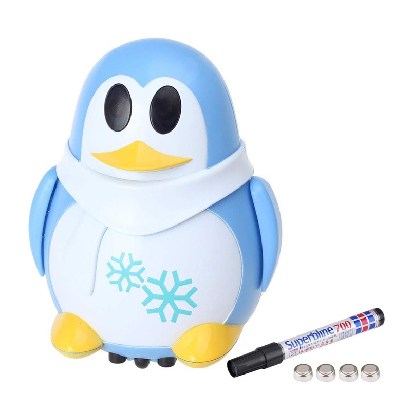Penguin Inductive Toy Follow Drawn Line Toy Cute Penguin Model