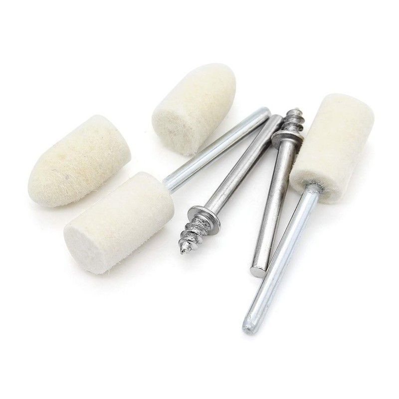 Yuhtech Wool Felt Polishing Pad Kit, 76 Pcs Polishing Pad