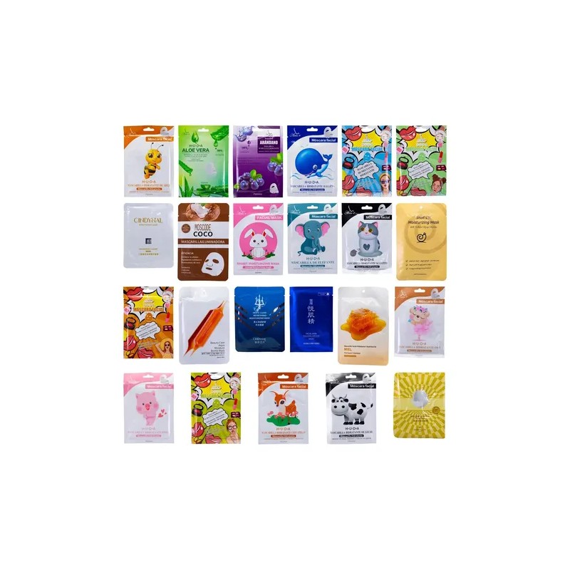 100 Mascarillas Coreanas Faciales Mayoreo Huda Axiu Mixta