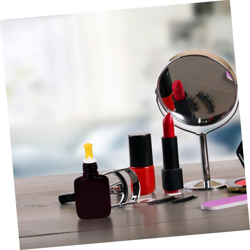 OATIPHO 100Pcs Eyelash Bottle Tips with Blocking Needles Essential Replacement