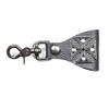 Iron Cross Leather Belt Key Chain Holder Trigger Clasp Key