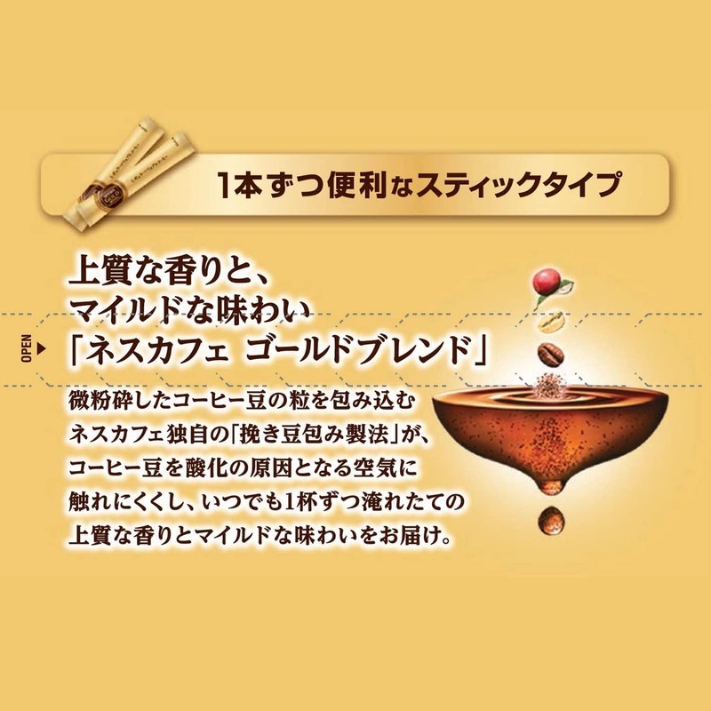 Nescafe Gold Blend Sticks, Black, 22 Bottles x 2 Boxes