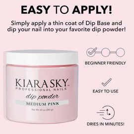 KIARA SKY Kiara Sky Long Lasting Nail Dip Powder, 10 oz, Medium Pink
