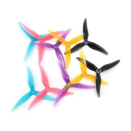 10Pairs Gemfan Hurricane 51477 3-Paddle Propeller Props 5.1inch Props with 5mm Hole for 2206-2407 Motor FPV Racing Drone