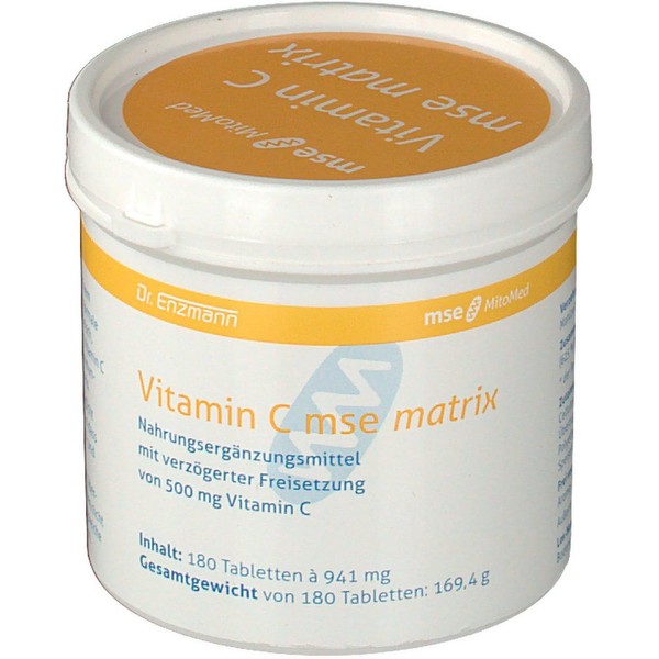 Vitamin C MSE Matrix Tablets 180 pcs
