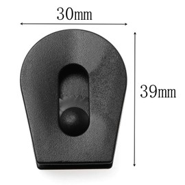 E-outstanding Wheeled Cord Lock Stopper 10PCS Black Paracord Cord Locks