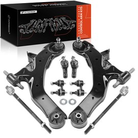 A-Premium Set of 8, Front Lower Control Arm, Sway Bar Link, Inner Outer Tie Rod End, Compatible with Hyundai Elantra 2001 2002 2003 2004 2005 2006