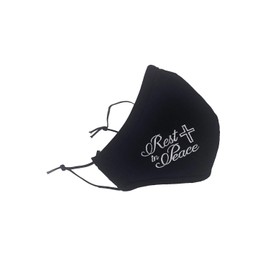 Pink Princess Funeral Face Mask - Rest in Peace 100% Cotton - Made in USA