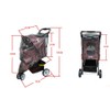 Anwangda Dog Stroller Cover Clear, Magic Sticker Foldable Waterproof Carrier,