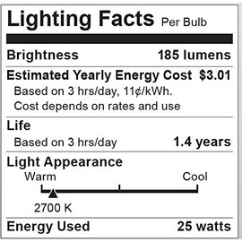 Incandescnt Bulb 25w A19